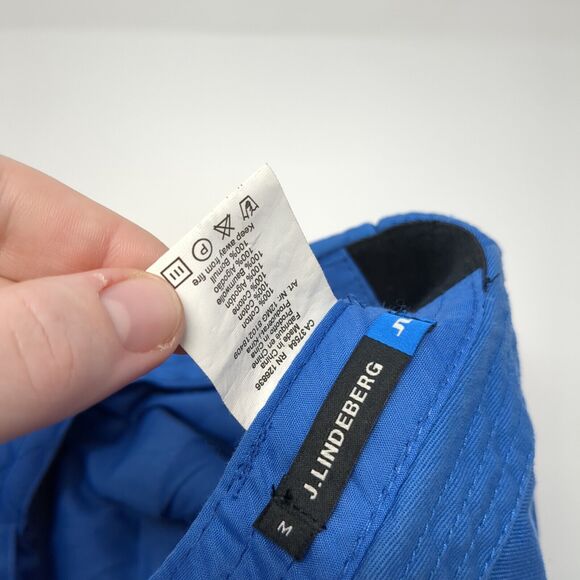 J. Linderberg Cadet Army Cap Blue Medium Lightweight Emblem Blank Cotton - Picture 10 of 10